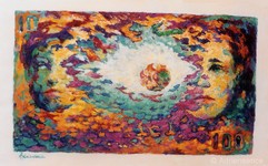 Hommage à Rimbaud : vision - 1992 - huile - 73x116 cm