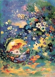 Fleurs de vie - 1990 - huile - 116x89 cm